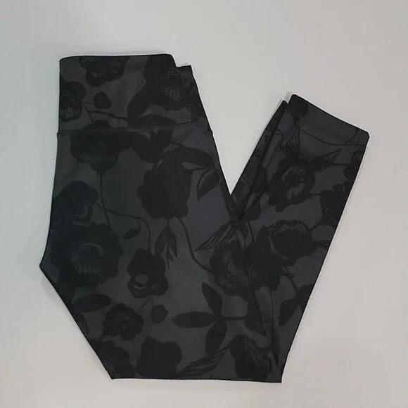 LULULEMON Wunder Under Brisk Bloom Crops size 4 - Picture 1 of 6